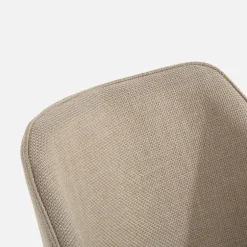 Krzesło tapicerowane beżowe EKLIPSE