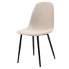 Krzesło tapicerowane beżowe NINA
