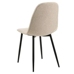 Krzesło tapicerowane beżowe NINA