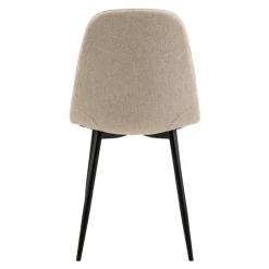 Krzesło tapicerowane beżowe NINA