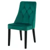 Krzesło tapicerowane butelkowa zieloń SOFTI