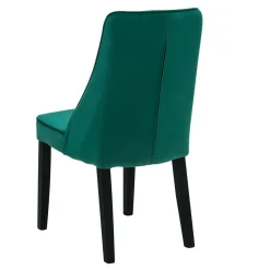 Krzesło tapicerowane butelkowa zieloń SOFTI