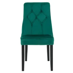 Krzesło tapicerowane butelkowa zieloń SOFTI