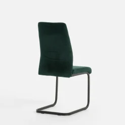 Krzesło tapicerowane butelkowa zieleń ARIBA