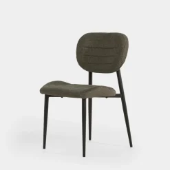 Krzesło tapicerowane ciemnoszare FINESSET