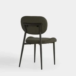 Krzesło tapicerowane ciemnoszare FINESSET