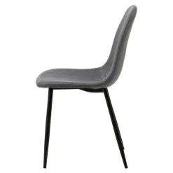 Krzesło tapicerowane ciemnoszare NINA
