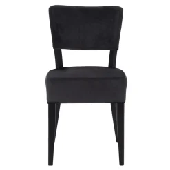 Krzesło tapicerowane czarne RYAN