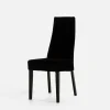 Krzesło tapicerowane czarne SORIN