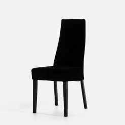 Krzesło tapicerowane czarne SORIN