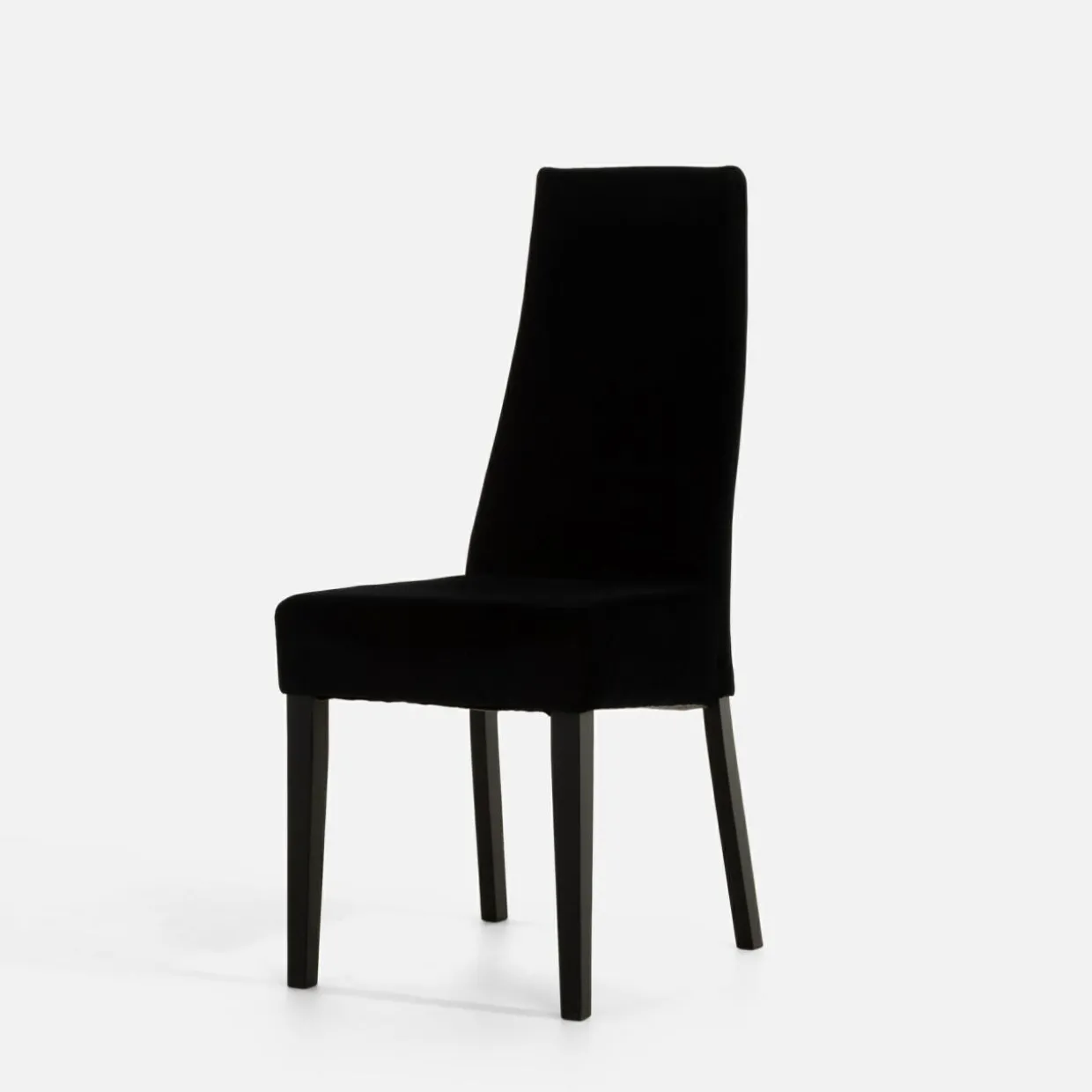 Krzesło tapicerowane czarne SORIN