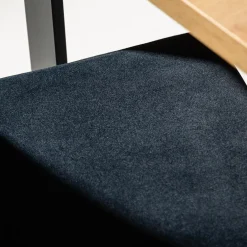 Krzesło tapicerowane czarne SORIN