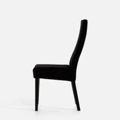 Krzesło tapicerowane czarne SORIN