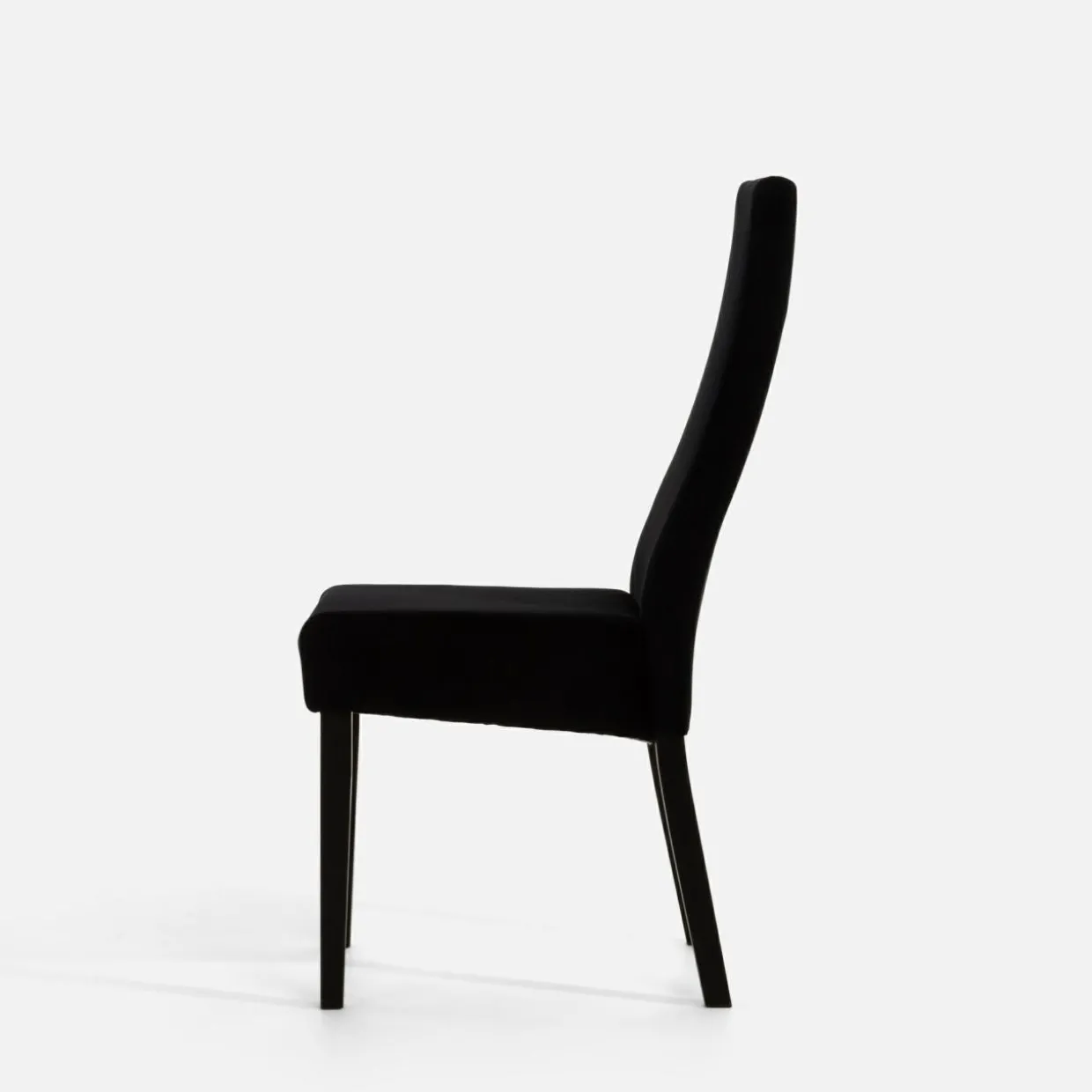 Krzesło tapicerowane czarne SORIN