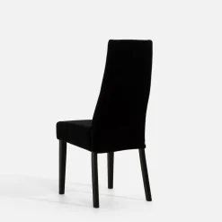 Krzesło tapicerowane czarne SORIN