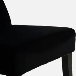 Krzesło tapicerowane czarne SORIN