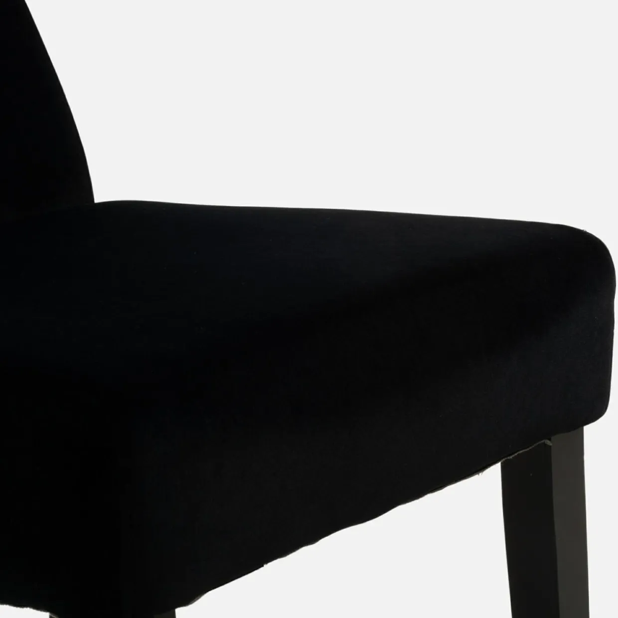 Krzesło tapicerowane czarne SORIN