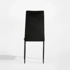 Krzesło tapicerowane czarne ASKOK