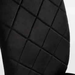 Krzesło tapicerowane czarne ASKOK