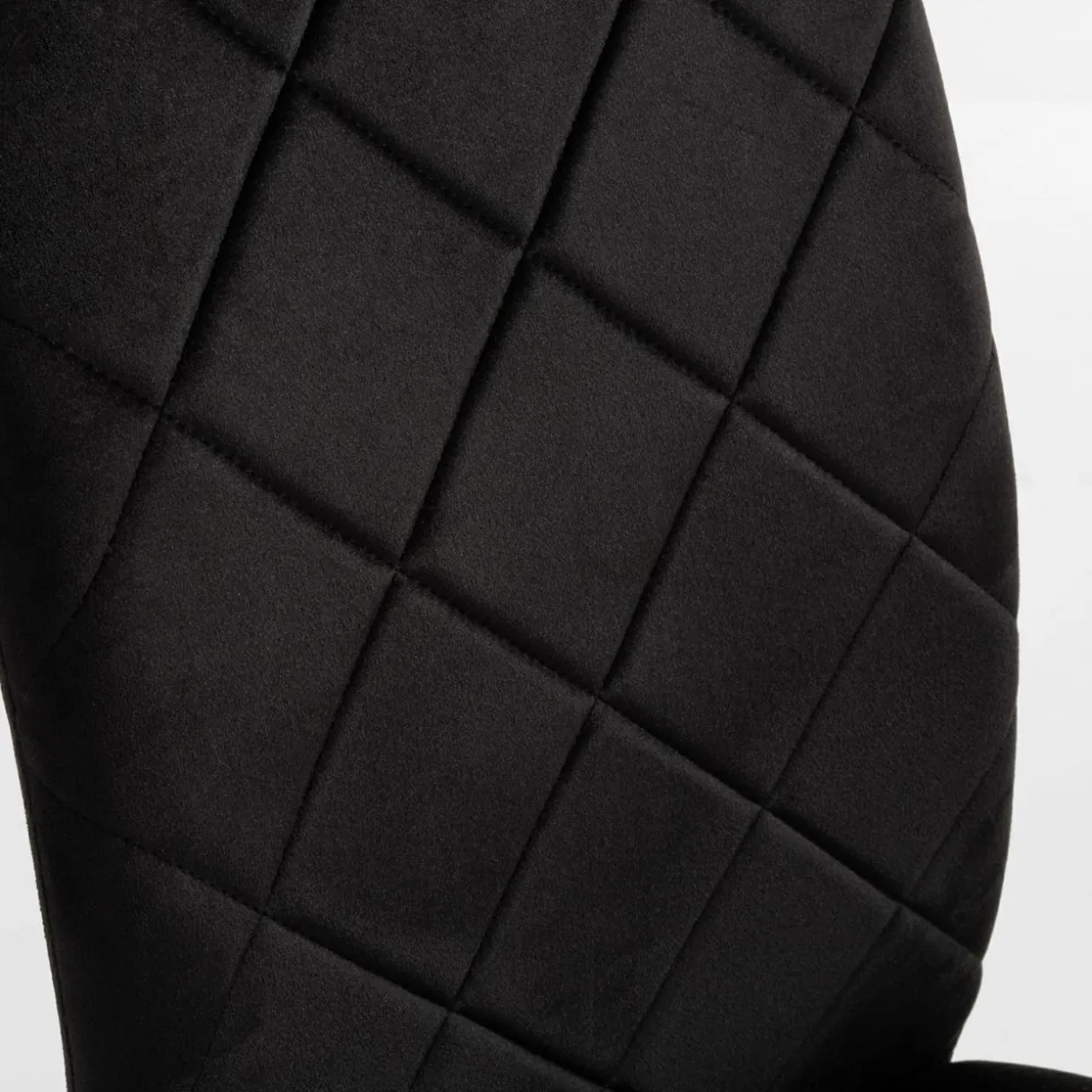 Krzesło tapicerowane czarne ASKOK