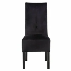 Krzesło tapicerowane czarne BLAINE