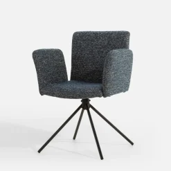 Krzesło tapicerowane granatowe FABLED