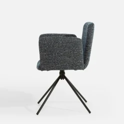 Krzesło tapicerowane granatowe FABLED