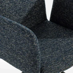 Krzesło tapicerowane granatowe FABLED