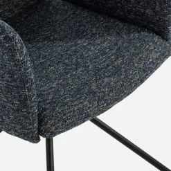 Krzesło tapicerowane granatowe FABLED