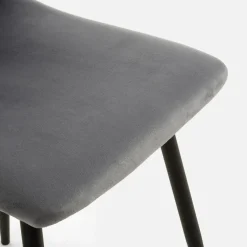 Krzesło tapicerowane pikowane ALLINA szare