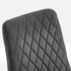 Krzesło tapicerowane pikowane ALLINA szare