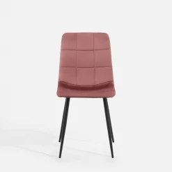 Krzesło tapicerowane różowe FOLVIO