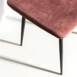 Krzesło tapicerowane różowe FOLVIO