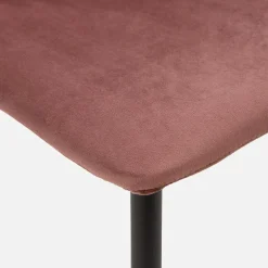 Krzesło tapicerowane różowe FOLVIO