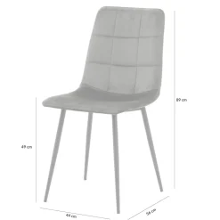 Krzesło tapicerowane różowe FOLVIO