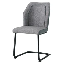 Krzesło tapicerowane szare DITIA