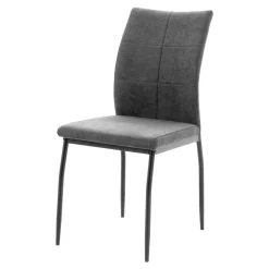 Krzesło tapicerowane szare FANAI