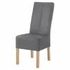 Krzesło tapicerowane szare BLAINE
