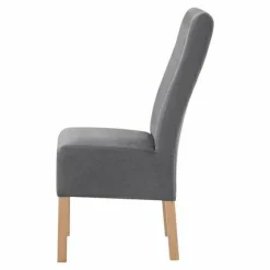 Krzesło tapicerowane szare BLAINE