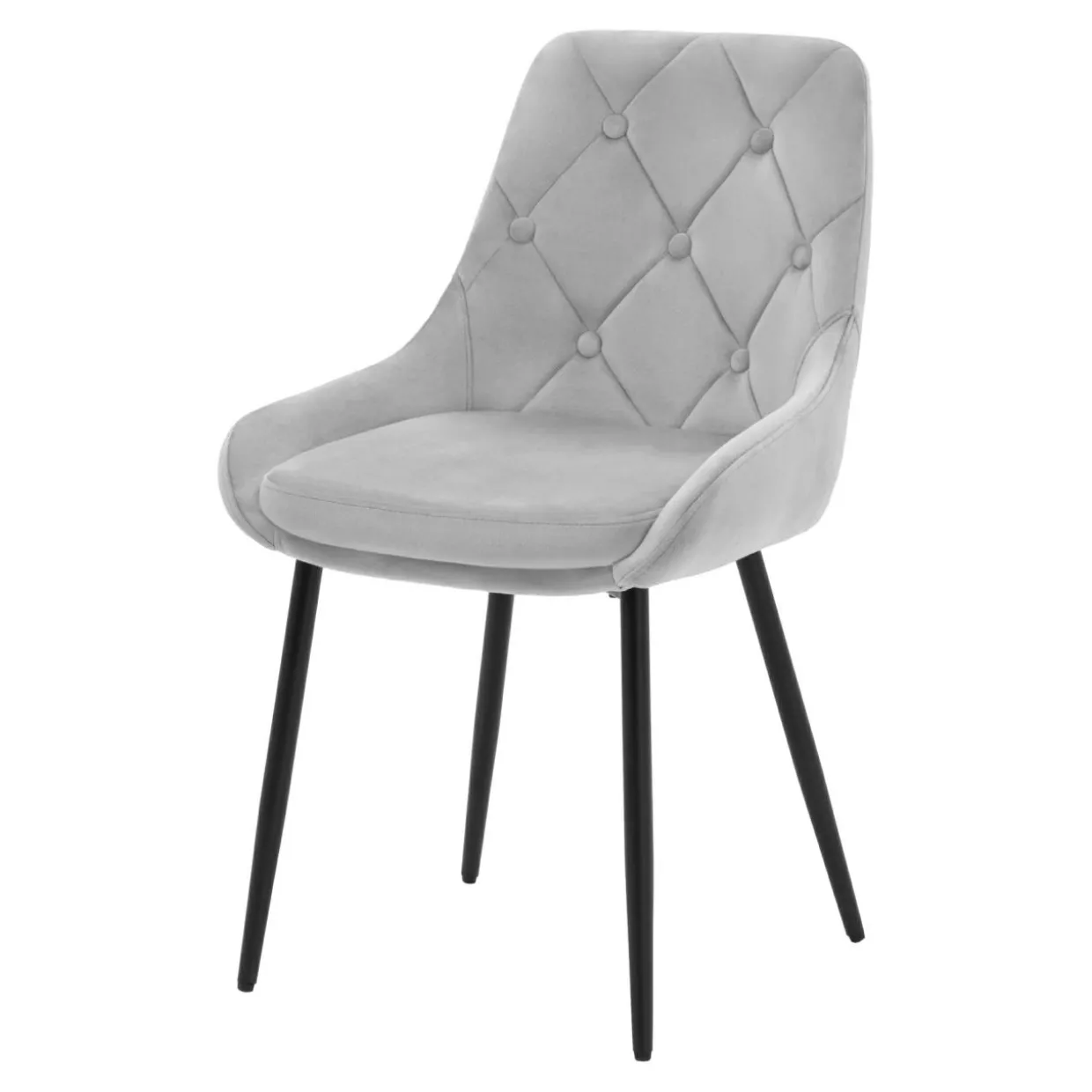 Krzesło tapicerowane szare FYRA