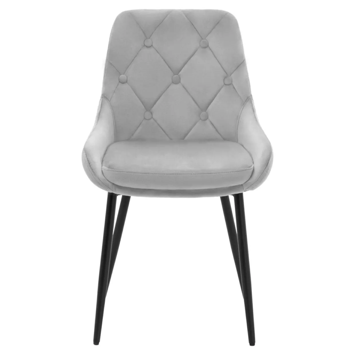 Krzesło tapicerowane szare FYRA