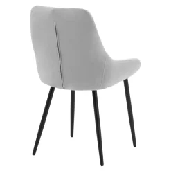 Krzesło tapicerowane szare FYRA
