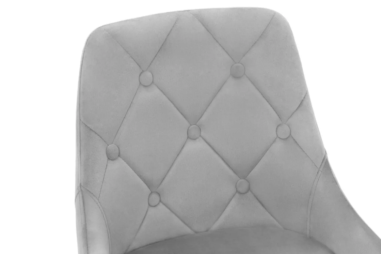 Krzesło tapicerowane szare FYRA