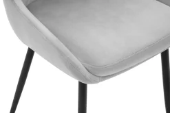 Krzesło tapicerowane szare FYRA