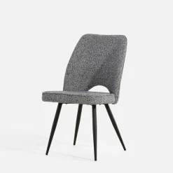 Krzesło tapicerowane szare FALIN