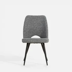 Krzesło tapicerowane szare FALIN