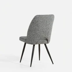 Krzesło tapicerowane szare FALIN