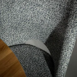 Krzesło tapicerowane szare FALIN