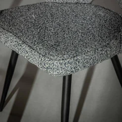 Krzesło tapicerowane szare FALIN