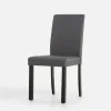 Krzesło tapicerowane szare KALINTO
